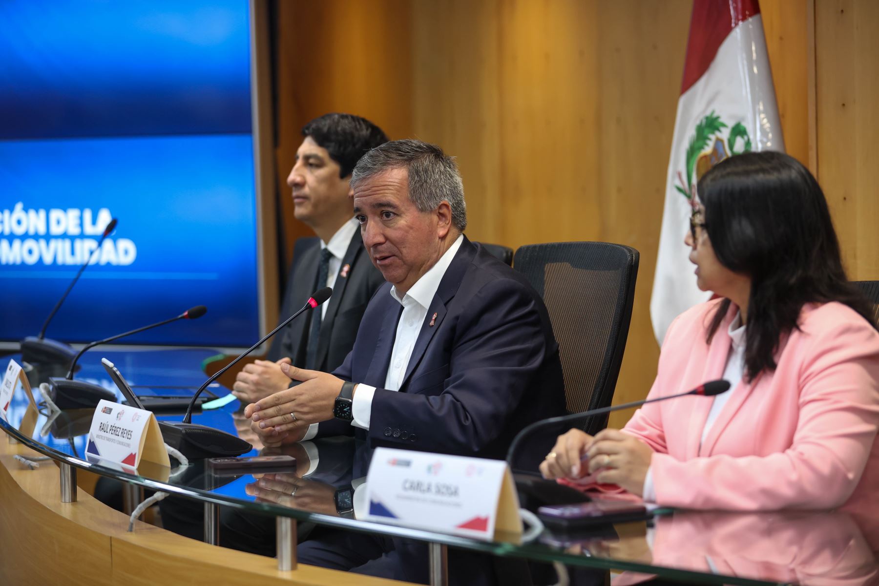 Ministro de Transportes y Comunicaciones, Raúl Pérez-Reyes. ANDINA/Juan Carlos Guzmán