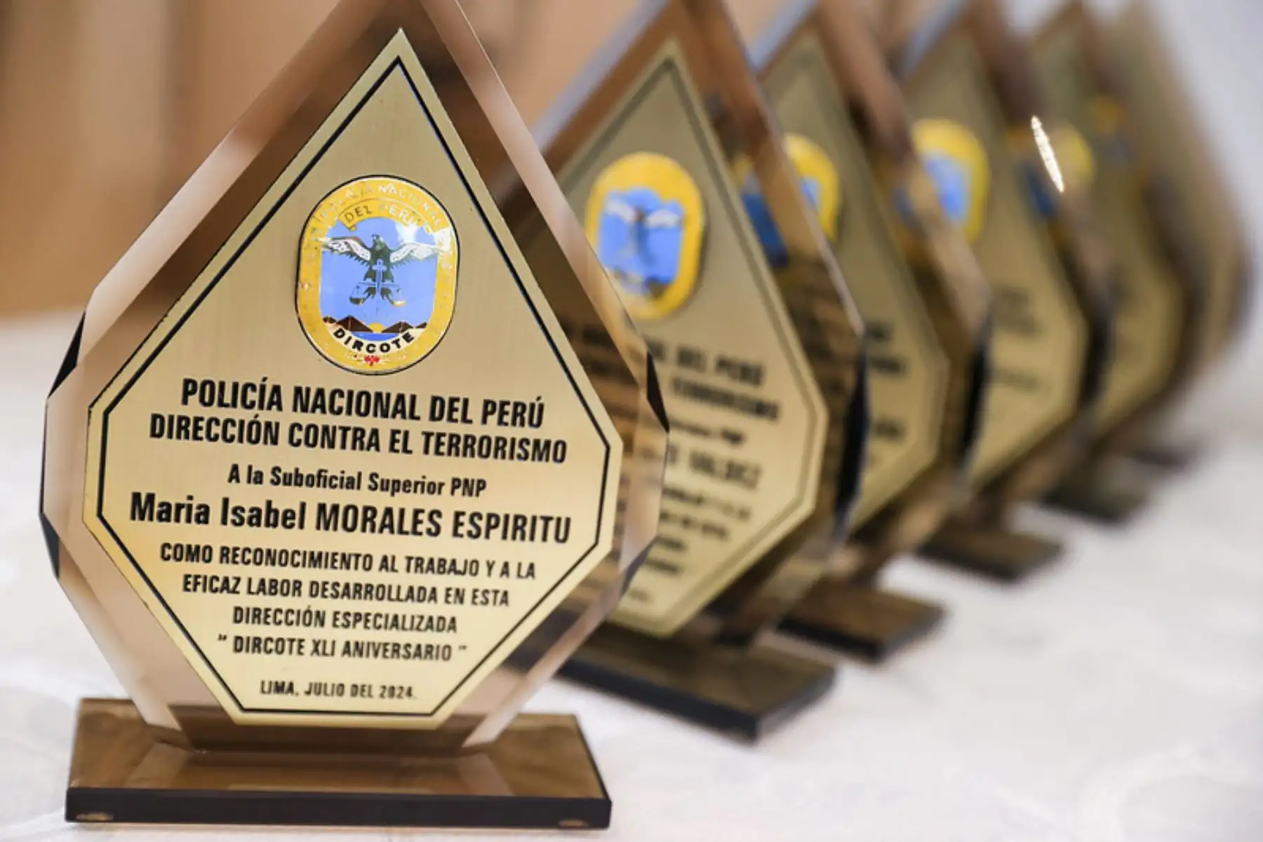 41º. Aniversario de la Dirección Contra el Terrorismo de la Policía Nacional del Perú - Dircote. Foto: ANDINA/ Prensa Presidencia