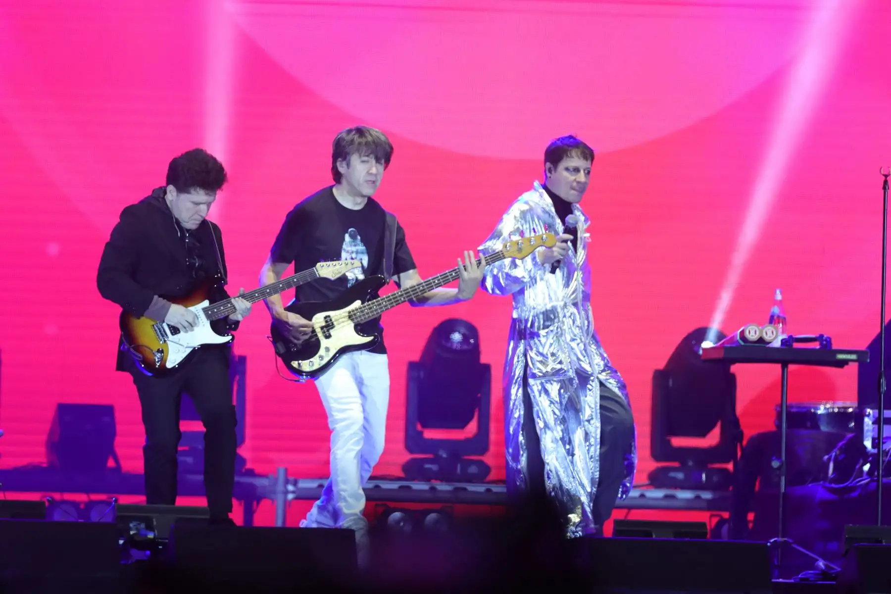 La agrupación "Libido" en concierto para sus seguidores.
Con sus integrantes originales, Salim Vera, Toño Jáuregui, Manolo Hidalgo y Jeffry Fischman. Concierto realizado en el Estadio Nacional.
Foto: ANDINA / Lino Chipana.