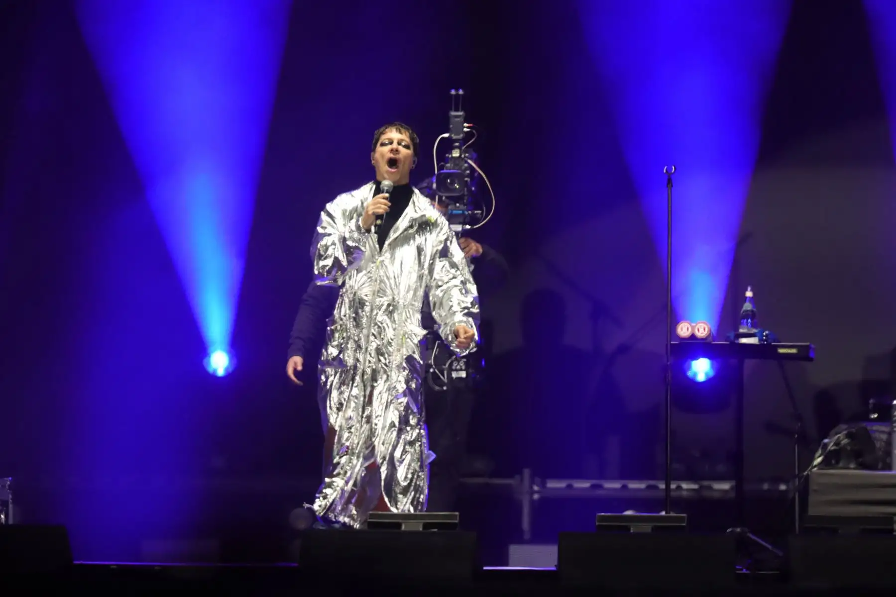 La agrupación "Libido" en concierto para sus seguidores.
Con sus integrantes originales, Salim Vera, Toño Jáuregui, Manolo Hidalgo y Jeffry Fischman. Concierto realizado en el Estadio Nacional.
Foto: ANDINA / Lino Chipana.