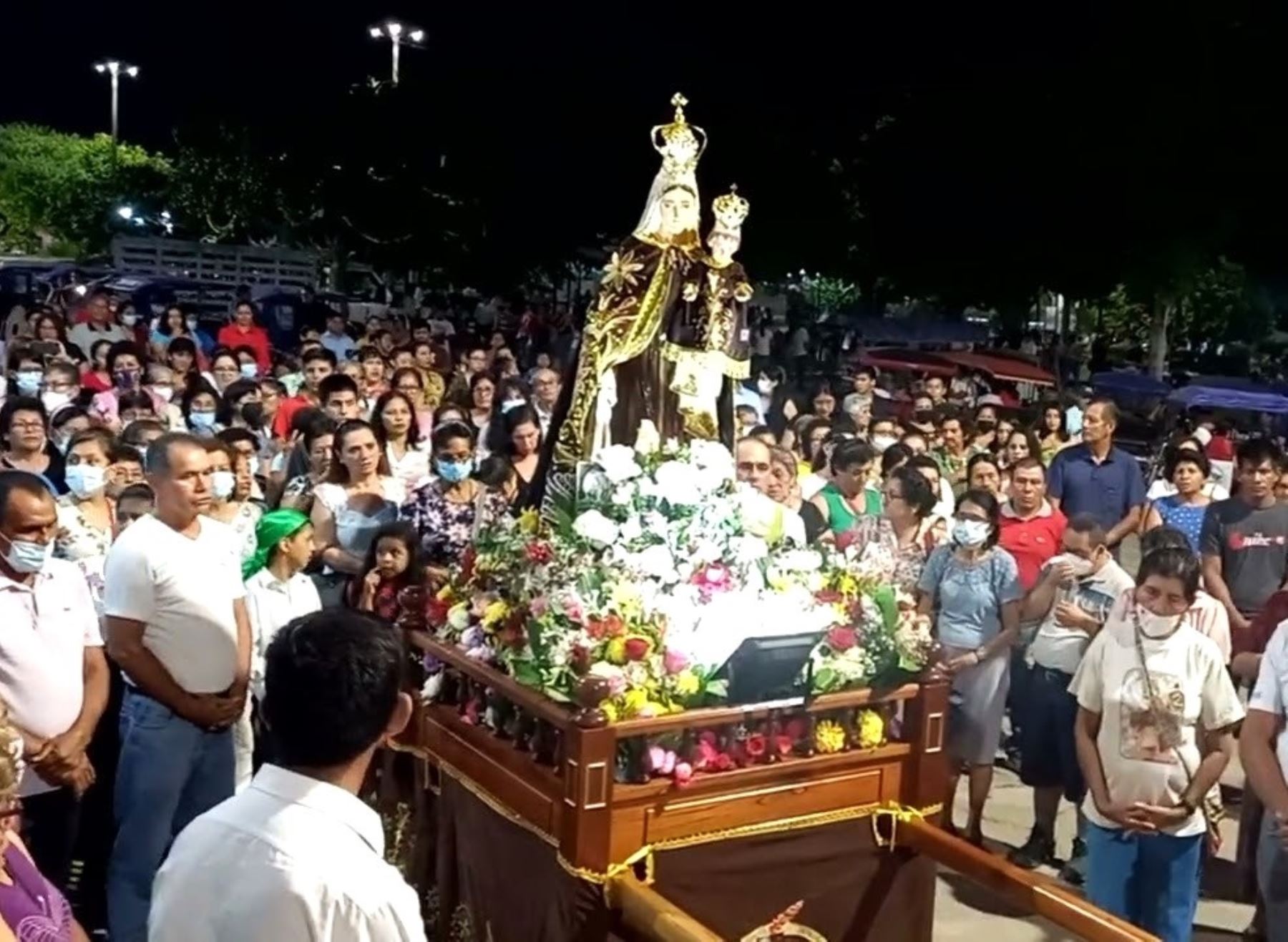 La ciudad de Saposoa inició los festejos en honor de la Virgen del Carmen, patrona de la capital de la provincia del Huallaga, región San Martín. Los festejos se prolongarán hasta el 16 de julio.