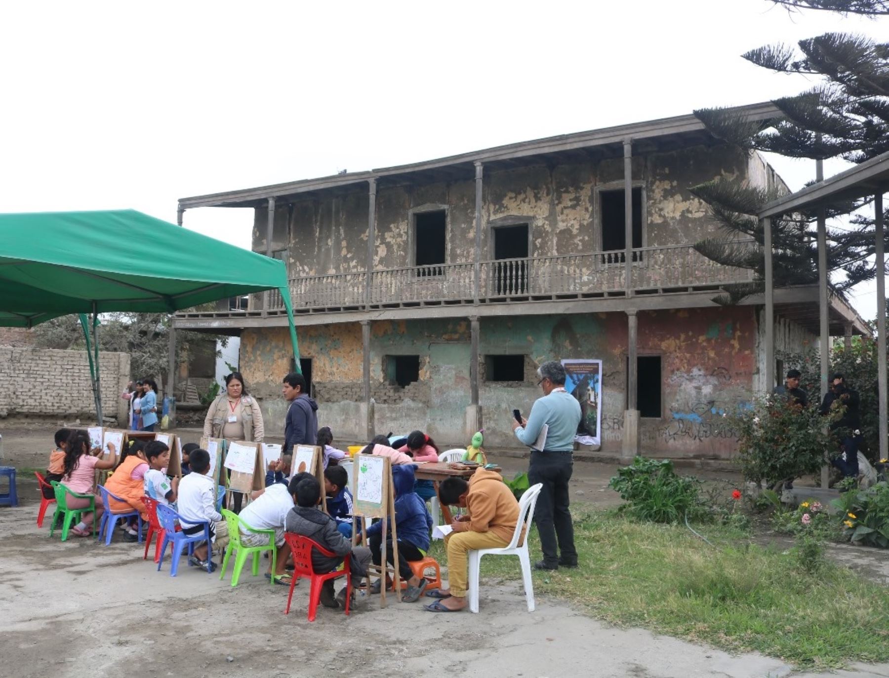 Ministerio de Cultura promueve el cuidado y valoración de la Casa Hacienda Garatea, una casona histórica ubicada en la ciudad de Chimbote. ANDINA/Difusión