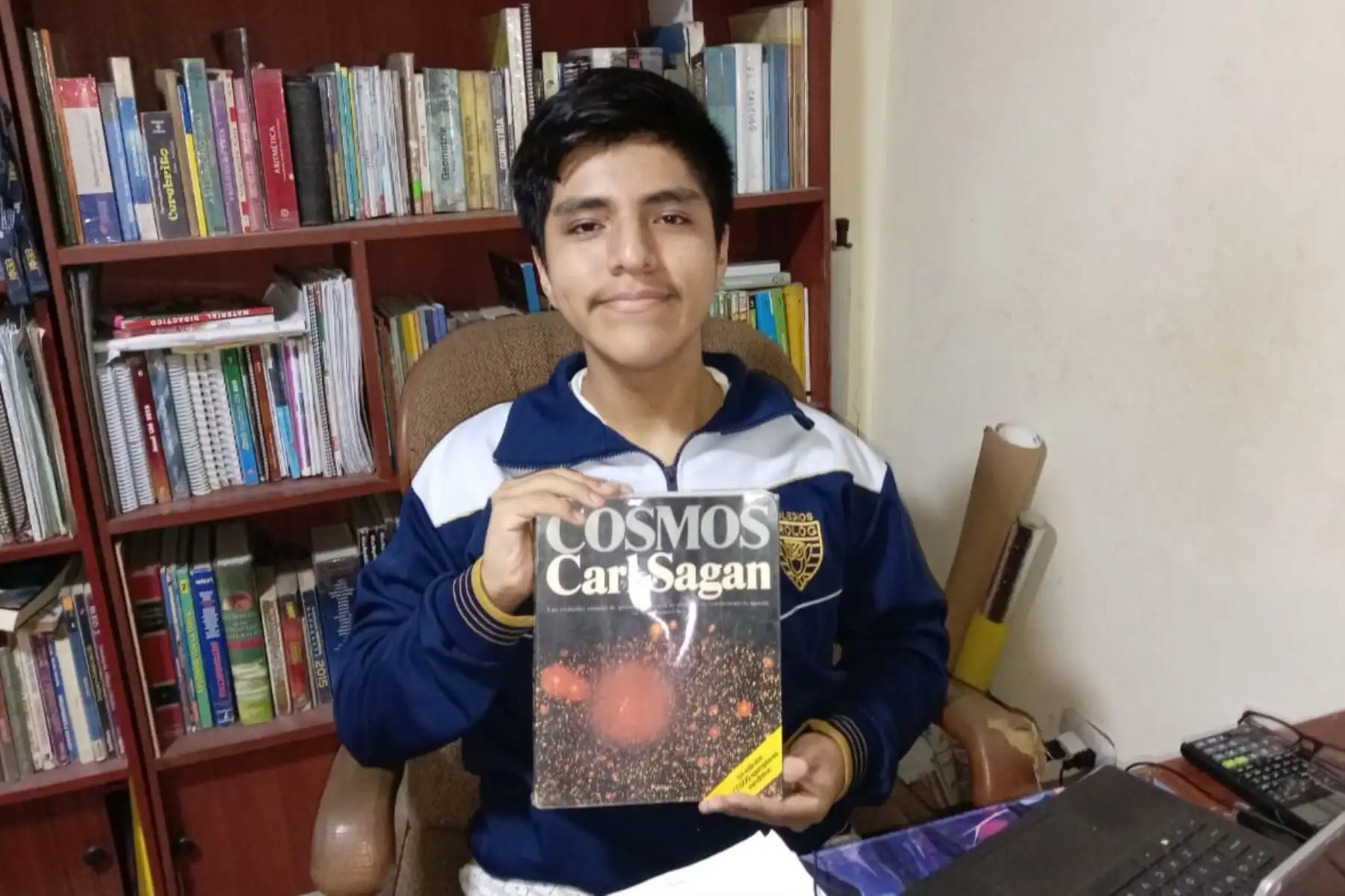 Mario Gilvonio Saez quire lograr un descubrimiento que contribuya con el desarrollo de la humanidad. Foto: ANDINA/ Familia Gilvonio Saez.