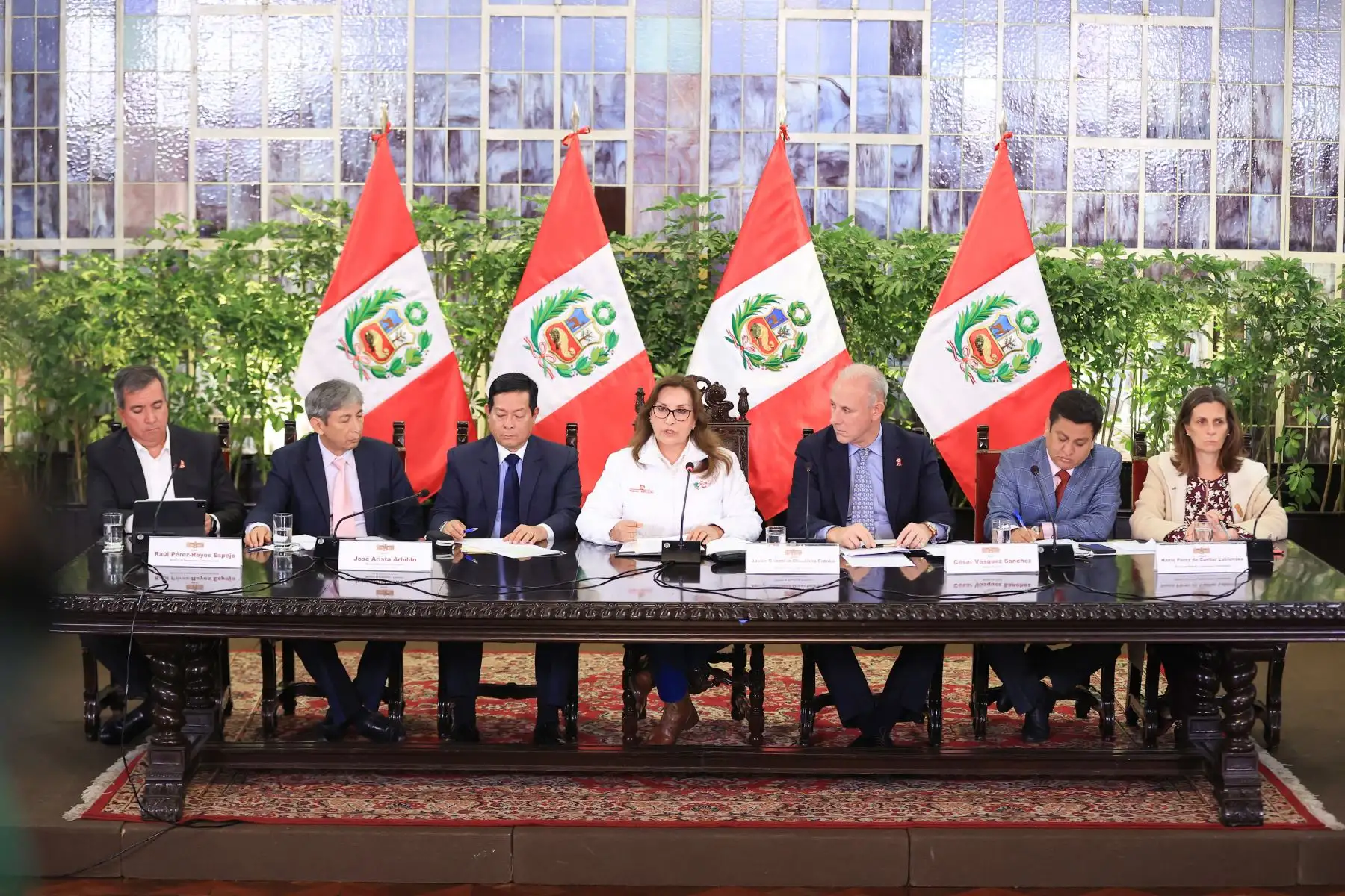 Presidenta Dina Ercilia Boluarte Zegarra brindó un balance de la Visita de Estado que lideró a la República Popular China. Foto. ANDINA/Prensa Presidencia