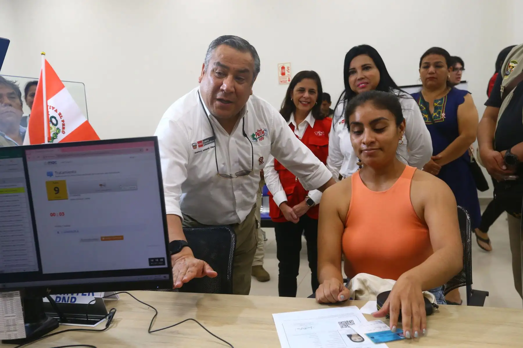 Presidente del Consejo de Ministros, Gustavo  Adrianzén supervisa el Centro Mac de Ucayali.
Foto: ANDINA/Eddy Ramos