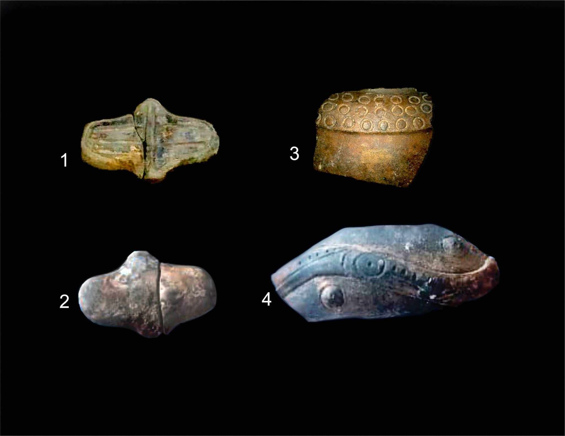 Hallan piezas de cerámica ancestrales en Amazonas que tendrían una antigüedad de entre 4,000 a 1,600 años. El descubrimiento se realizó en el distrito de Santiago, provincia de Condorcanqui, informó el arqueólogo Anthony Villar. ANDINA/Difusión