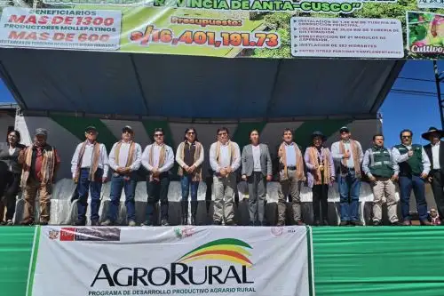 ntervención del Midagri permitirá irrigaralrededor de 610 hectáreas de cultivos e incrementar producción agrícola de los beneficiarios de hasta dos a tres campañas anuales.ANDINA/Difusión