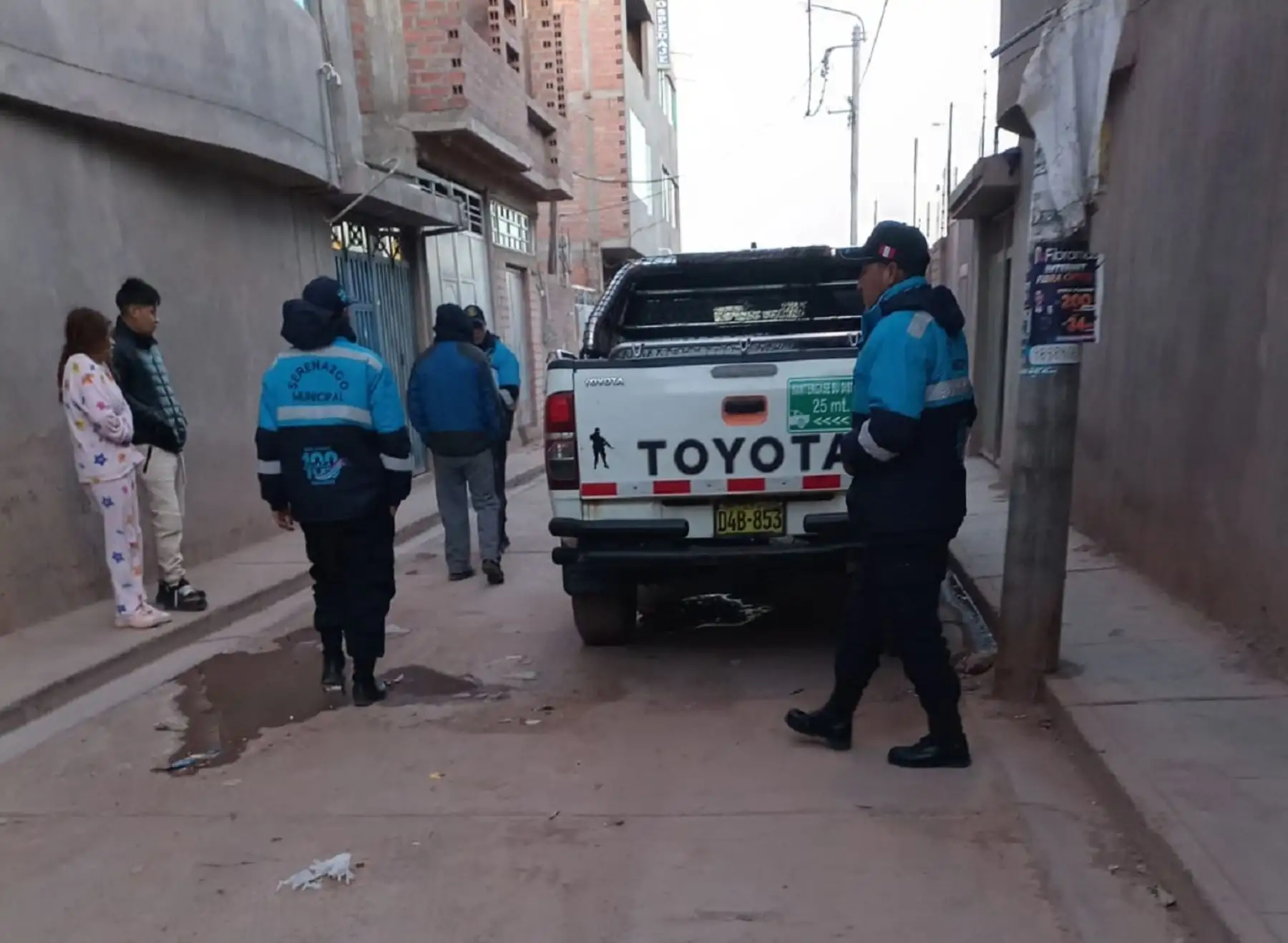 Agentes del serenazgo de Juliaca apoyaron en la captura de cinco presuntos integrantes de la banda criminal los Carroñeros del Altiplano, implicados en varios robos en esa ciudad. Foto: ANDINA/difusión.