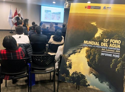 La Autoridad Nacional del Agua (ANA )presenta Informe País 2024 y remarca su compromiso con el Perú en temas de seguridad hídrica. ANDINA/Difusión
