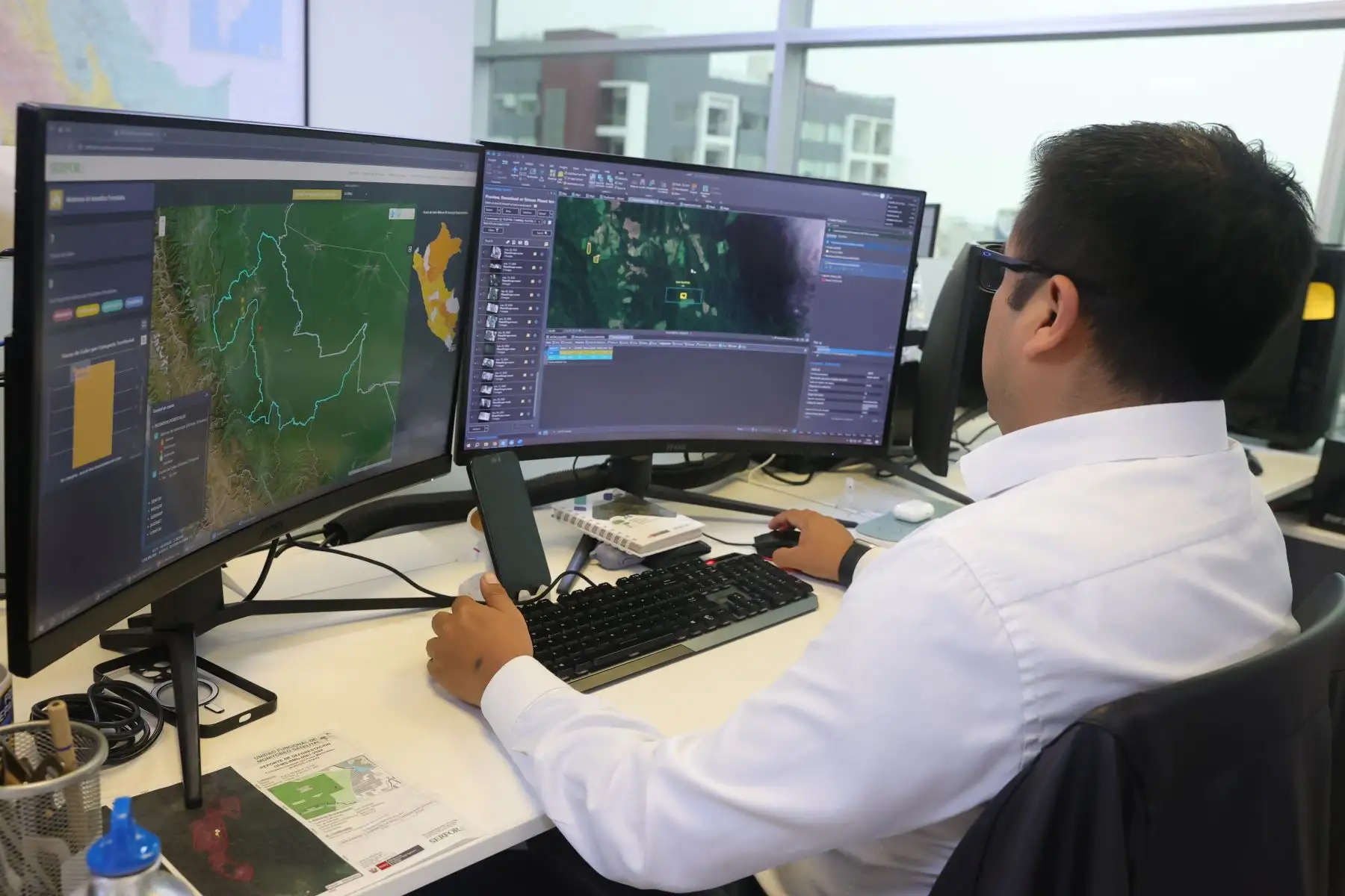 El SAMI (Satélite, Monitoreo, Impacto del patrimonio forestal) es la plataforma web del SERFOR que tiene como objetivo prevenir, minimizar y detener los impactos negativos sobre el patrimonio forestal. Foto: ANDINA/Melina Mejía