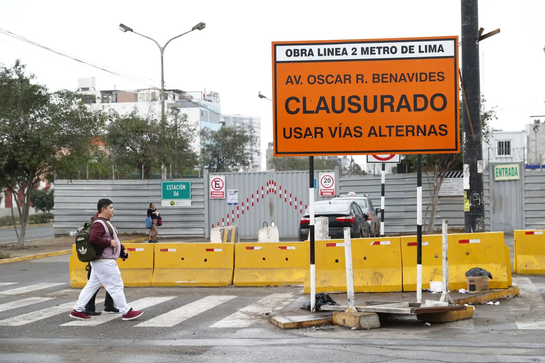 Estación Óscar Benavides de la Línea 2 del Metro de Lima y Callao, en donde a partir de la quincena de julio se reabrirá un tramo ubicado entre las avenidas Hipólito Unanue y Enrique Meiggs para el transporte público y privado, luego de años de obras de construcción. Foto: ANDINA/Daniel Bracamonte