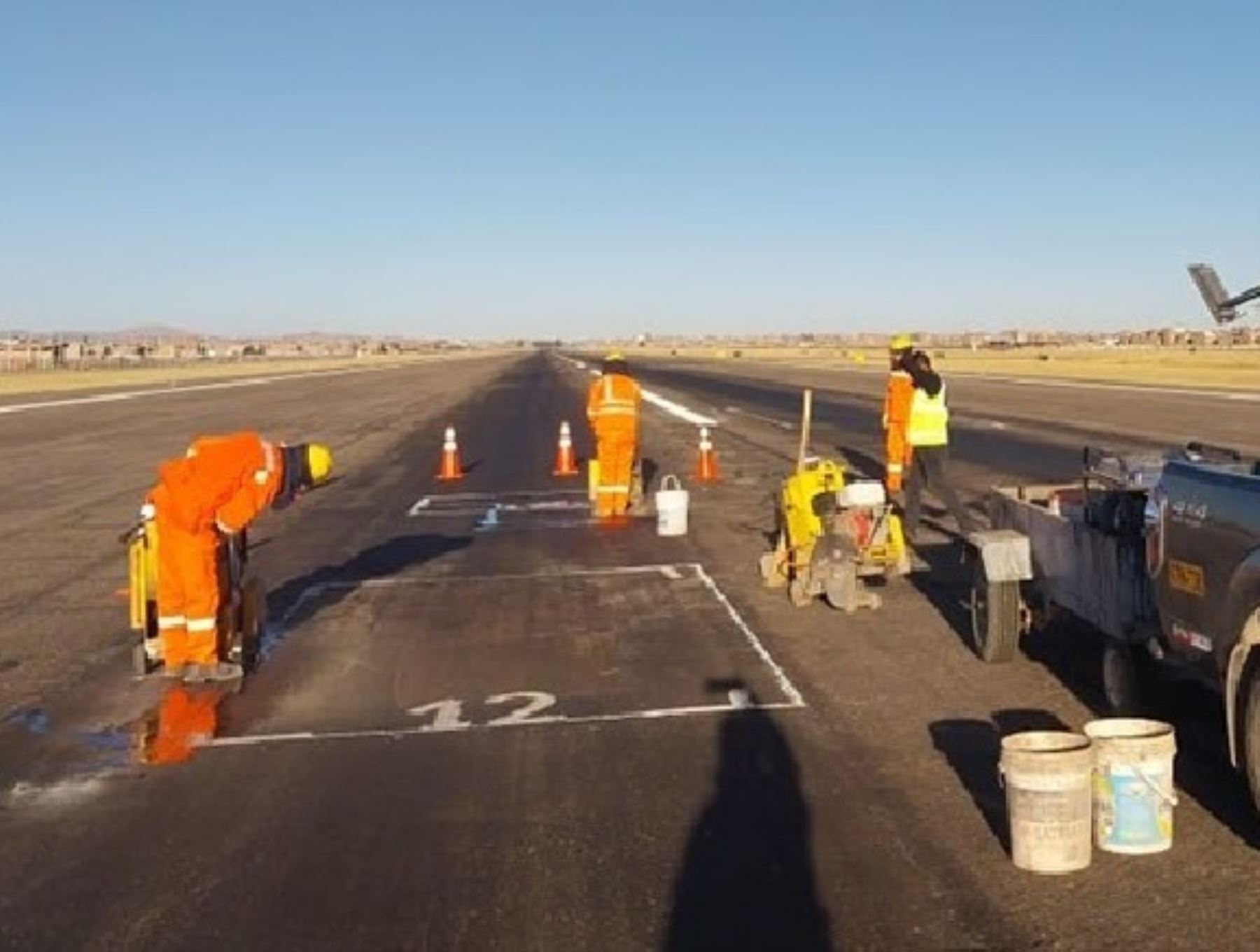 El MTC destacó la culminación de los trabajos de rehabilitación de la pista de aterrizaje del aeropuerto de Juliaca, en Puno. ANDINA/Difusión