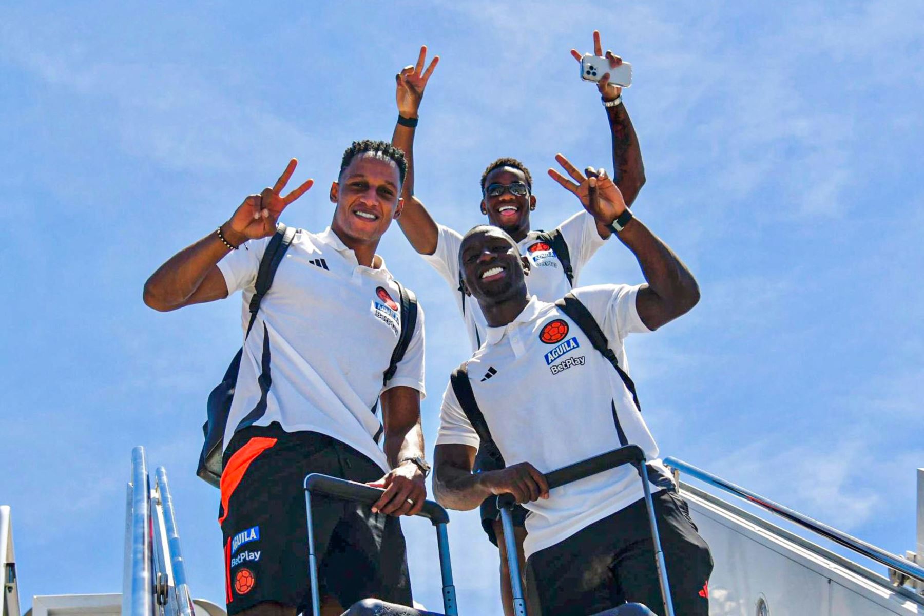 El plantel de la selección colombiana ya se encuentra en Miami, Estados Unidos.