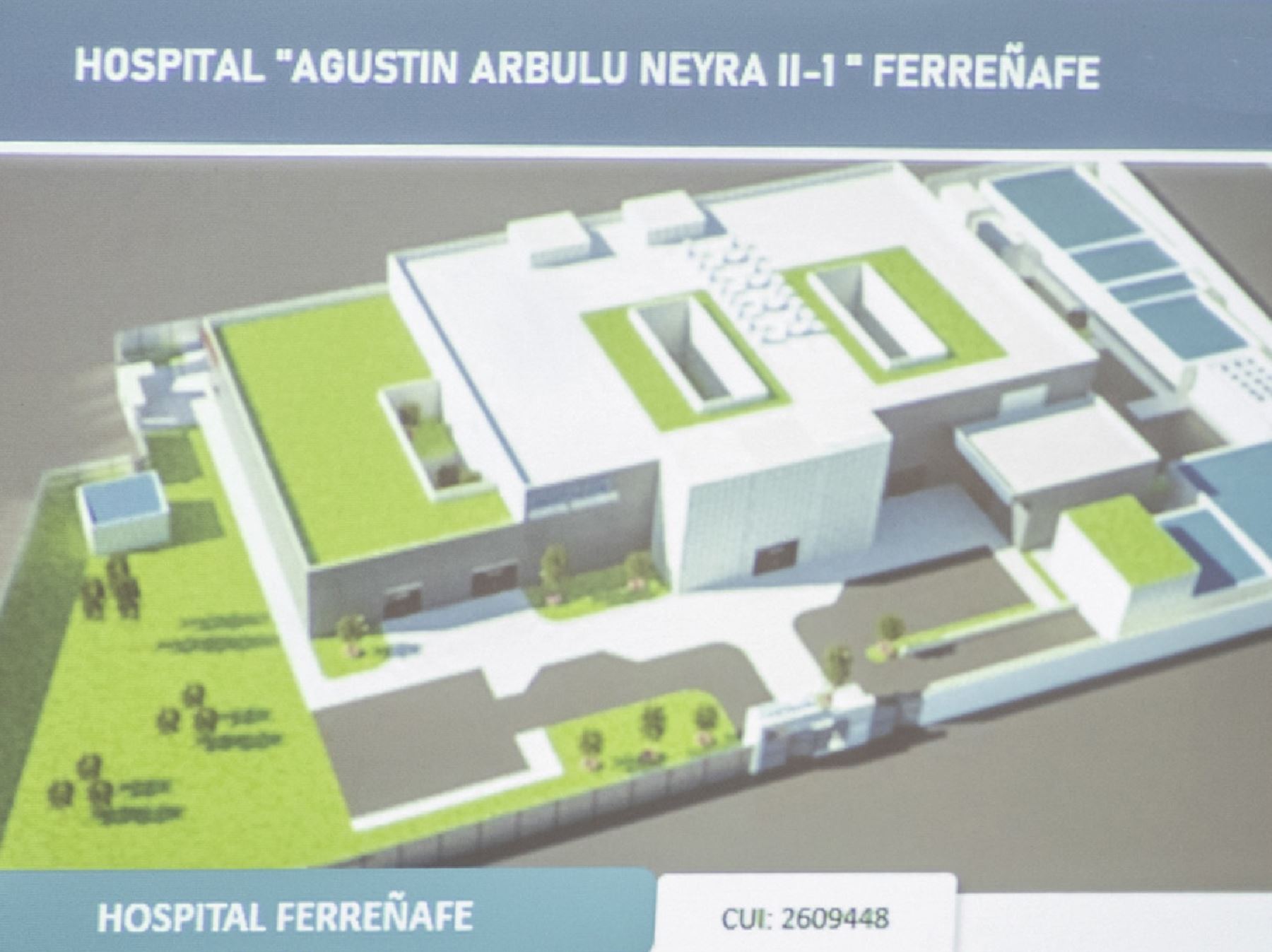 EsSalud anunció hoy la construcción de un hospital en Ferreñafe que beneficiará a más de 124,000 asegurados de dicha provincia ubicada en la región Lambayeque. ANDINA/Difusión