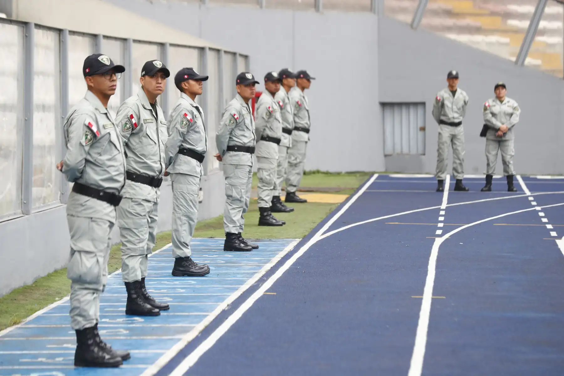 Se desplegaron fuertes medidas de seguridad durante la final de la denominada Copa América Penitenciaria 2024 en el Estadio Nacional, a cargo de personal del INPE y de efectivos de la Policía Nacional. Foto: ANDINA/Daniel Bracamonte