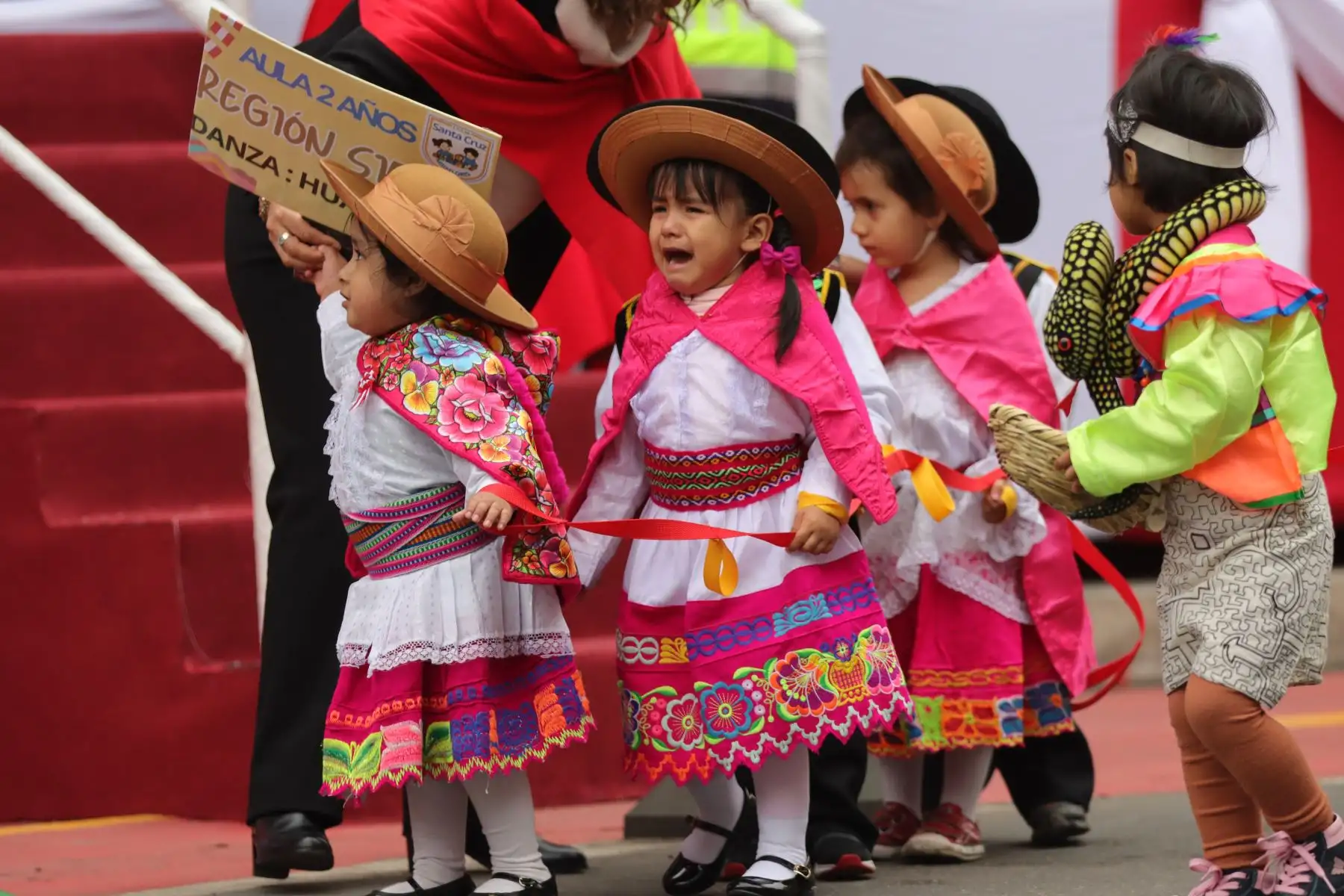 Desfile Cívico Escolar que con ocasión de las fiestas patrias se realizó en el distrito de Miraflores, con motivo de la conmemoración del 203 aniversario de la independencia del Perú. Foto: ANDINA / Lino Chipana.