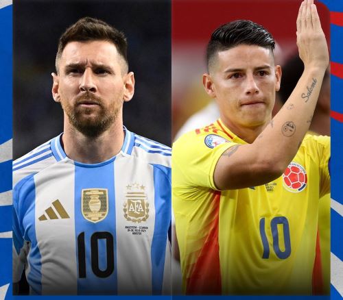 Lionel Messi y James Rodríguez son las principales de la final de la Copa América 2024