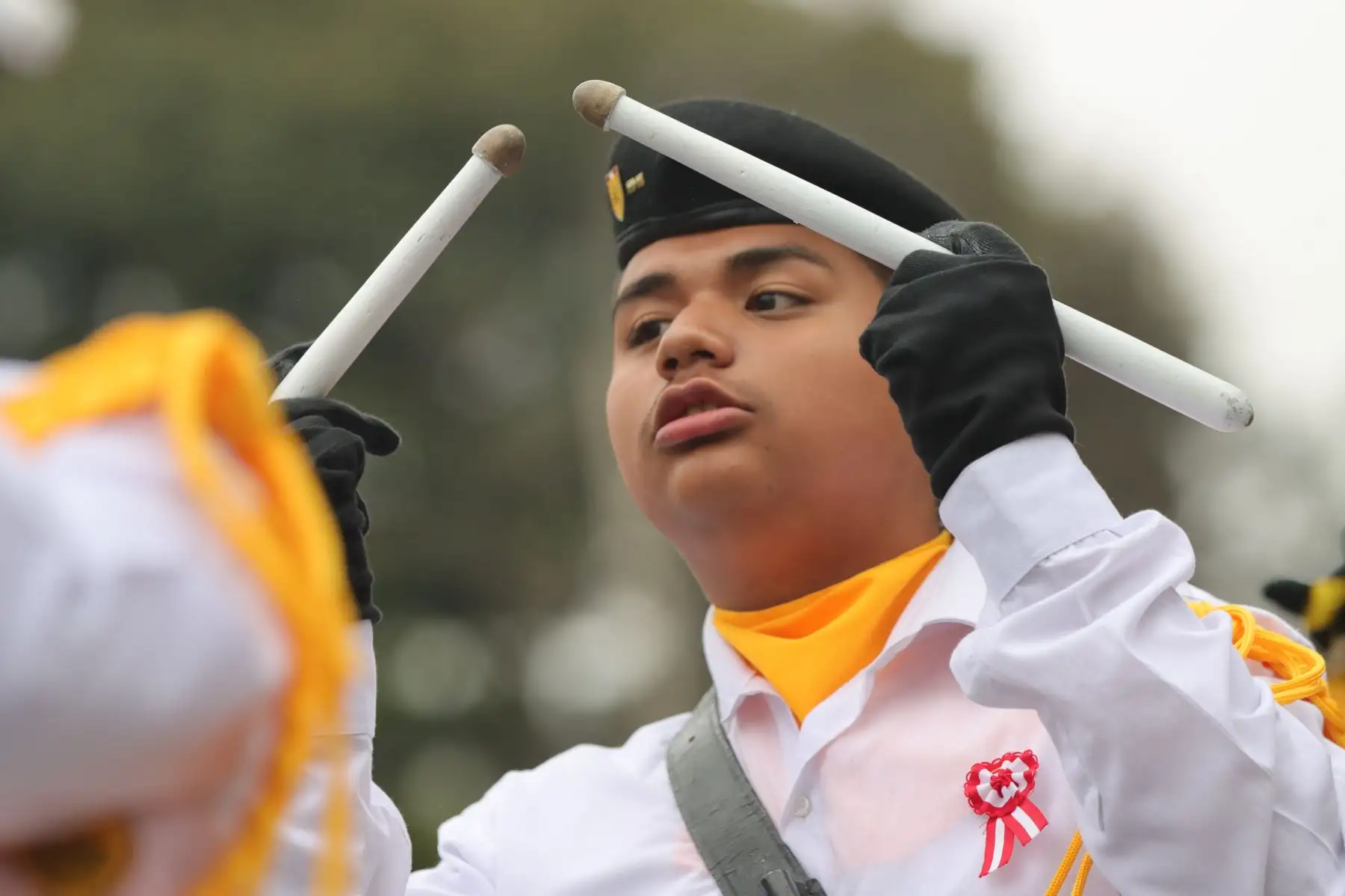 Desfile Cívico Escolar que con ocasión de las fiestas patrias se realizó en el distrito de Miraflores, con motivo de la conmemoración del 203 aniversario de la independencia del Perú. Foto: ANDINA / Lino Chipana.