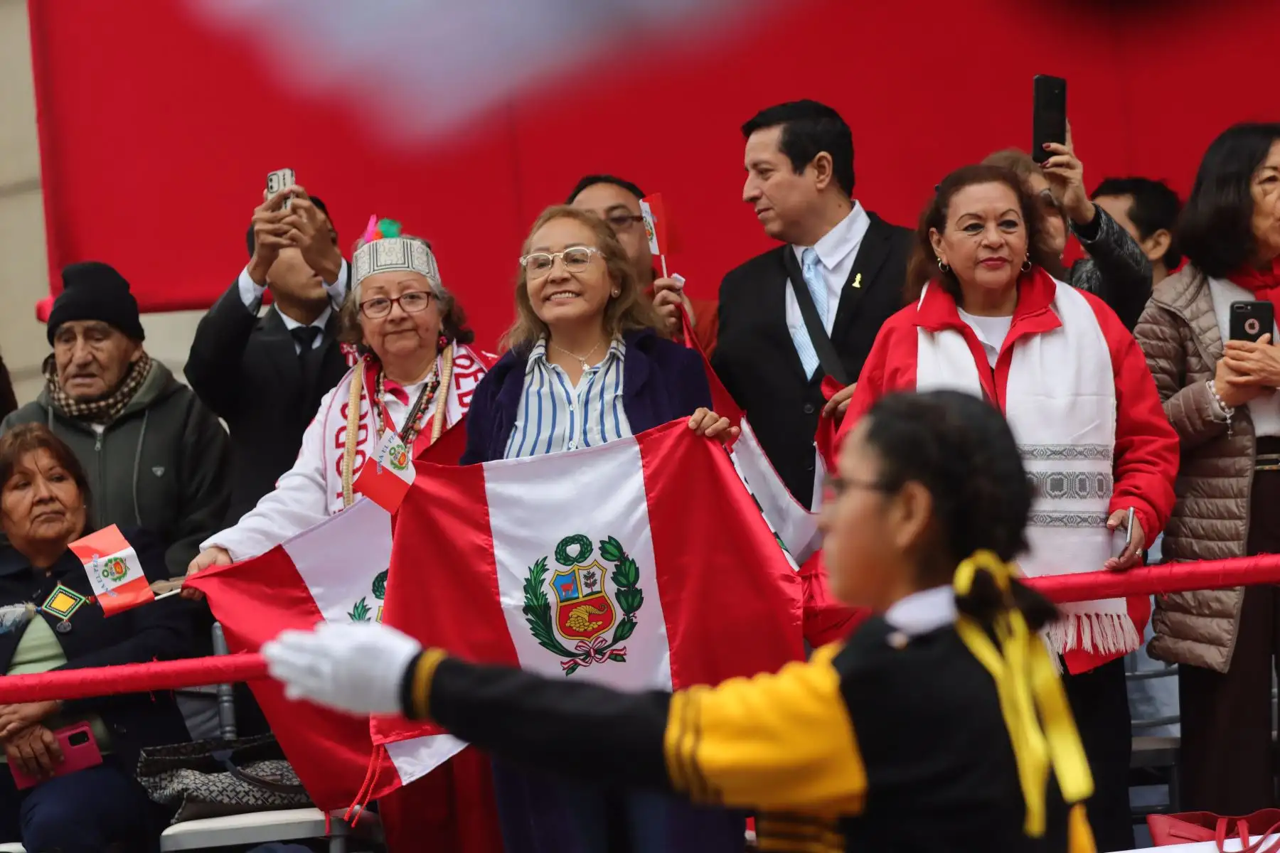 Desfile Cívico Escolar que con ocasión de las fiestas patrias se realizó en el distrito de Miraflores, con motivo de la conmemoración del 203 aniversario de la independencia del Perú. Foto: ANDINA / Lino Chipana.