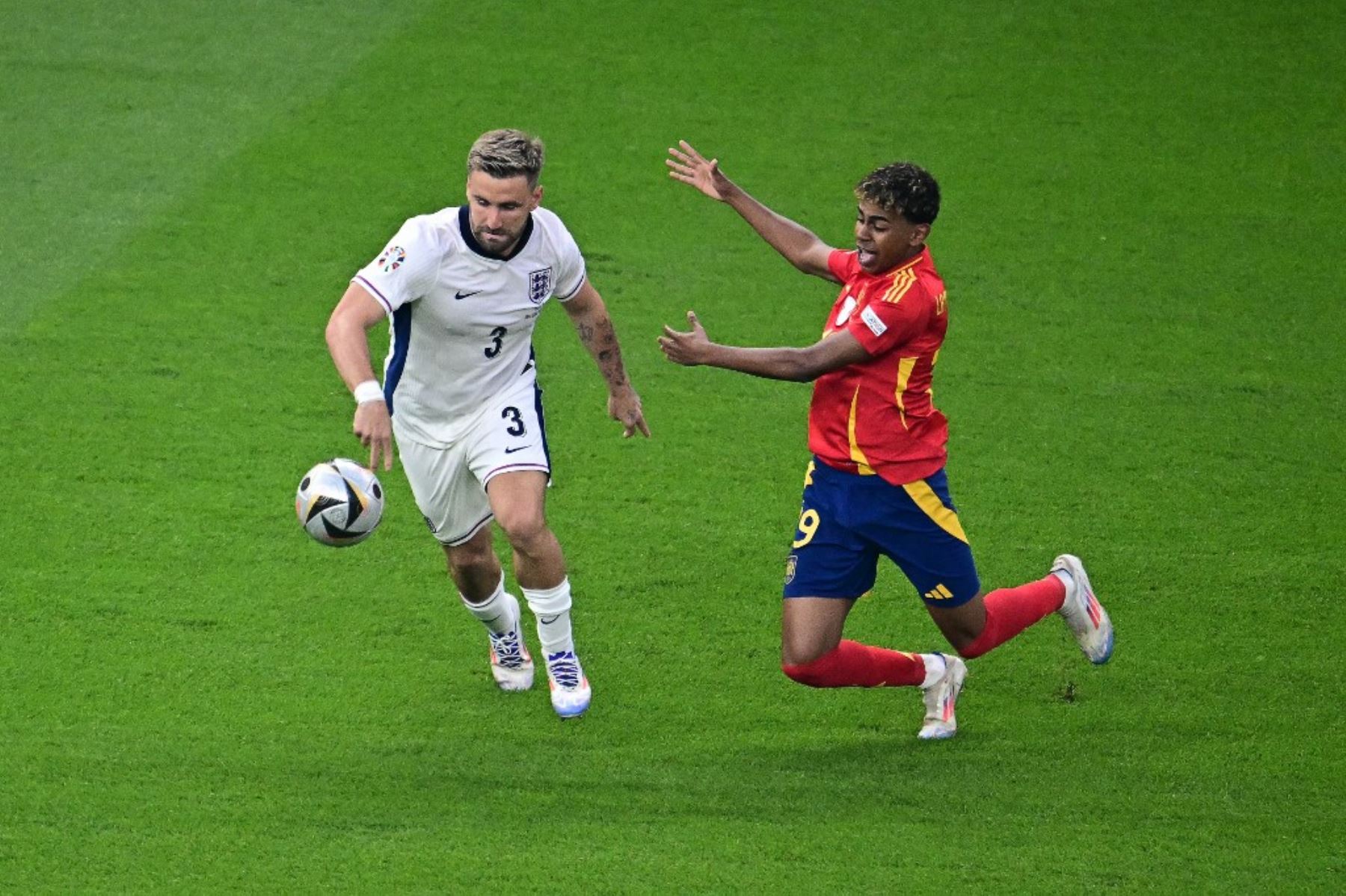 Primer tiempo España empata a cero con Inglaterra en la final de la