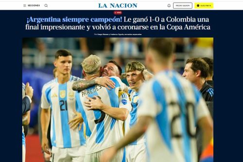 Así informa la prensa mundial sobre el triunfo de Argentina que se corona campeón de la Copa América 2024