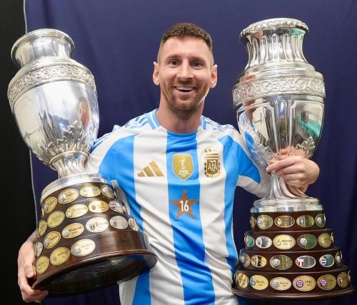 Lionel Messi suma dos título de Copa América en su largo historial