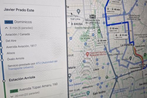 Ahora los datos de transporte público de Lima en Google Maps reflejarán: 521 líneas, más de 965 recorridos y ramales, así como más de 30 mil kilómetros mapeados.