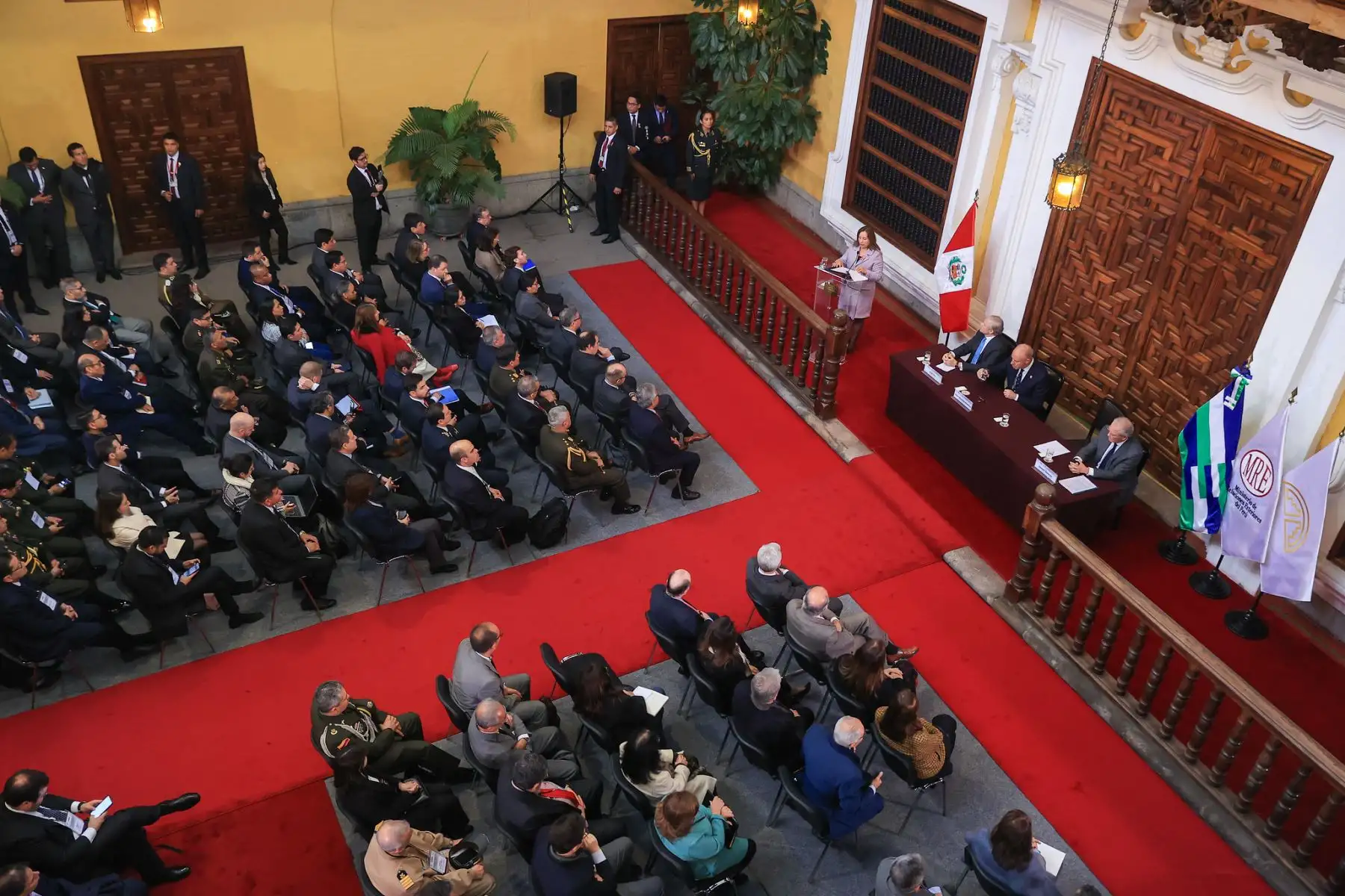 Presidenta Dina Boluarte participa en la ceremonia de inauguración del Foro Internacional sobre Delincuencia Organizada Transnacional.
Foto: ANDINA/Prensa Presidencia