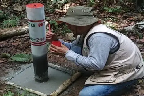 Los especialistas del Programa Bosques brindan asistencia técnica y logística a los gobiernos regionales de San Martín, Loreto y Madre de Dios en demarcación y georreferenciación de los límites territoriales de las comunidades beneficiarias Foto: ANDINA/Minam