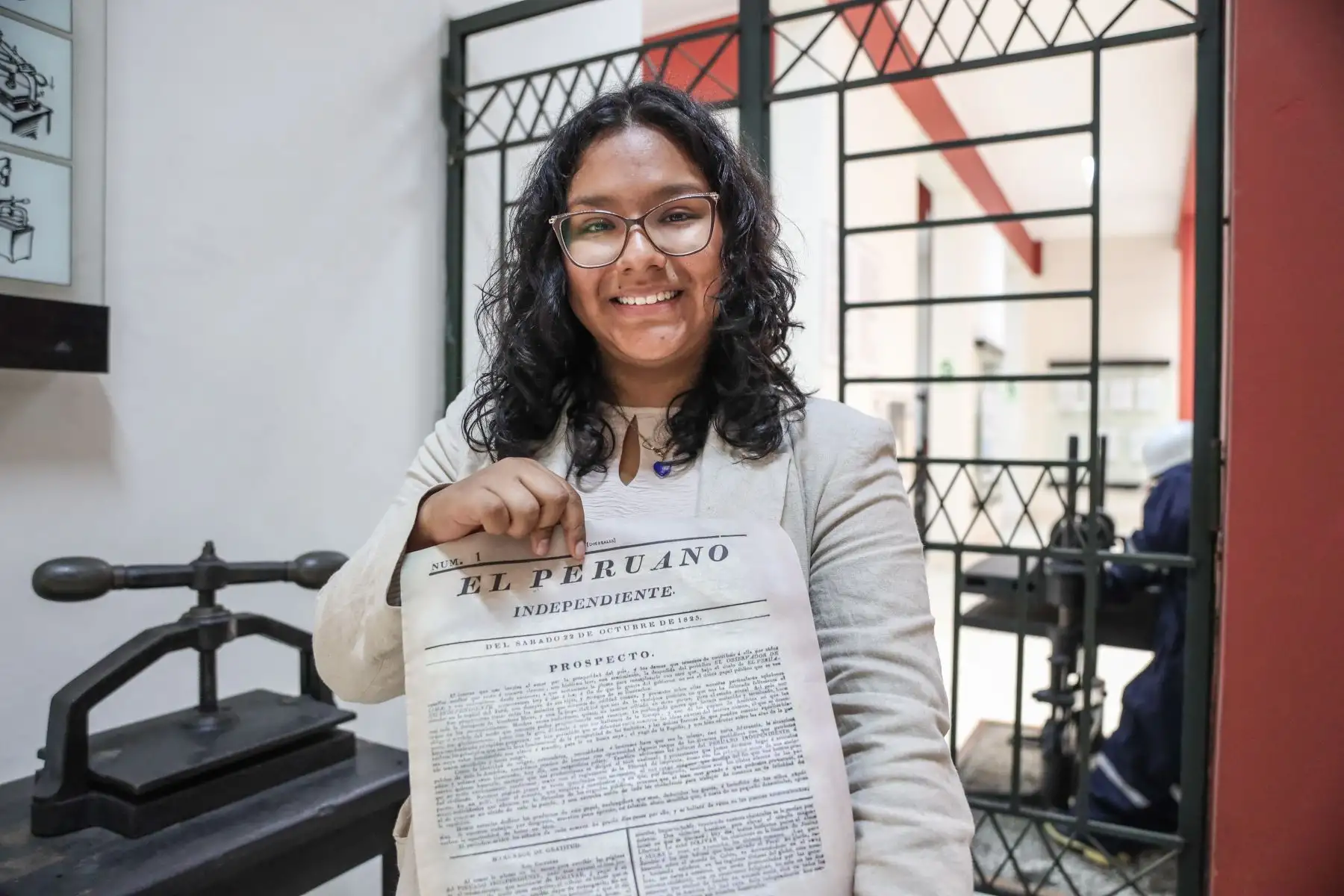 Estudiantes de diseño publicitario del Instituto Superior Tecnológico María Rosario Araoz Pinto participaron de una nueva edición del programa "Vive Andina". Foto: ANDINA/ Connie Calderon