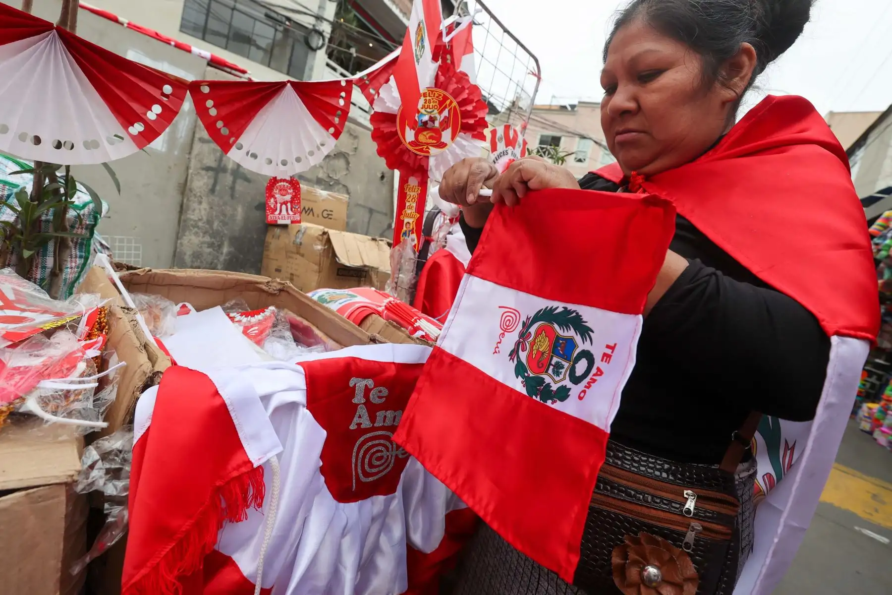 Las banderas medianas son las más solicitadas porque tienen el tamaño ideal para las viviendas; en cambio, las de tamaño grande tienen menor salida porque son adquiridas para las empresas e instituciones públicas.

Foto:ANDINA/Juan Carlos Guzmán Negrini