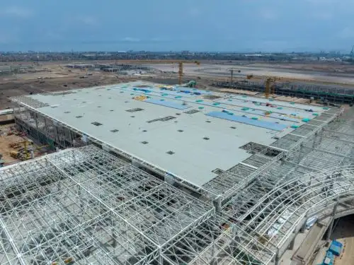 Aeropuerto Internacional Jorge Chávez en construcción. Foto: cortesía LAP.