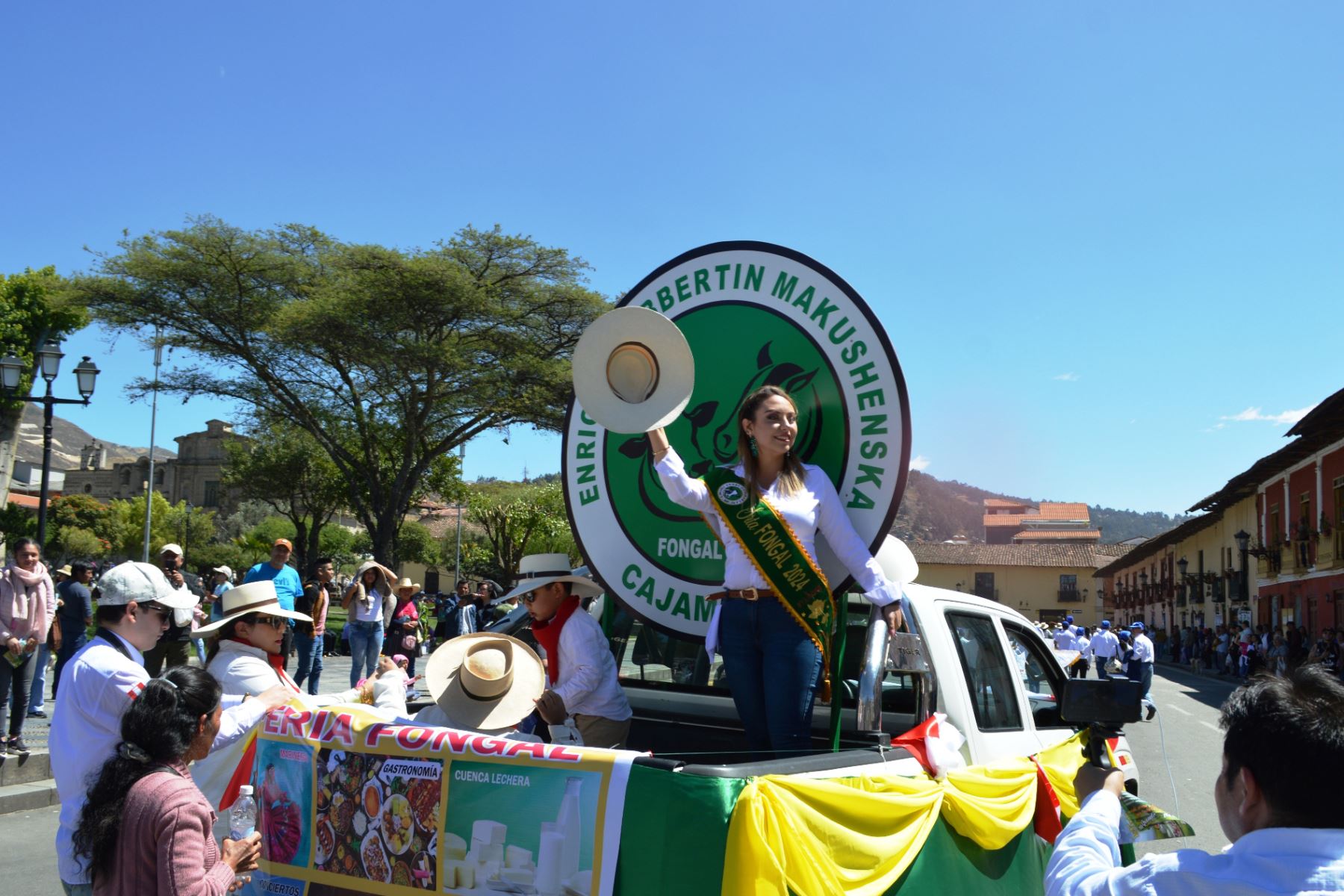 “Hemos iniciado la feria con este pregón por las calles de Cajamarca", afirmó el comisario de la Fongal, Henry Collantes. Foto: ANDINA/Cortesía Eduard Lozano