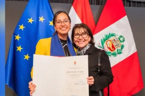 Andrea Jara Quispe es una de las ganadoras de beca Stimpendium Hungaricum 2024. Foto: ANDINA/Difusión