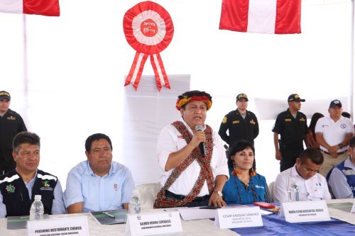 El ministro de Salud, César Vásquez, anunció la transferencia de presupuesto para tres establecimientos de salud de Condorcanqui, región Amazonas. ANDINA/Difusión