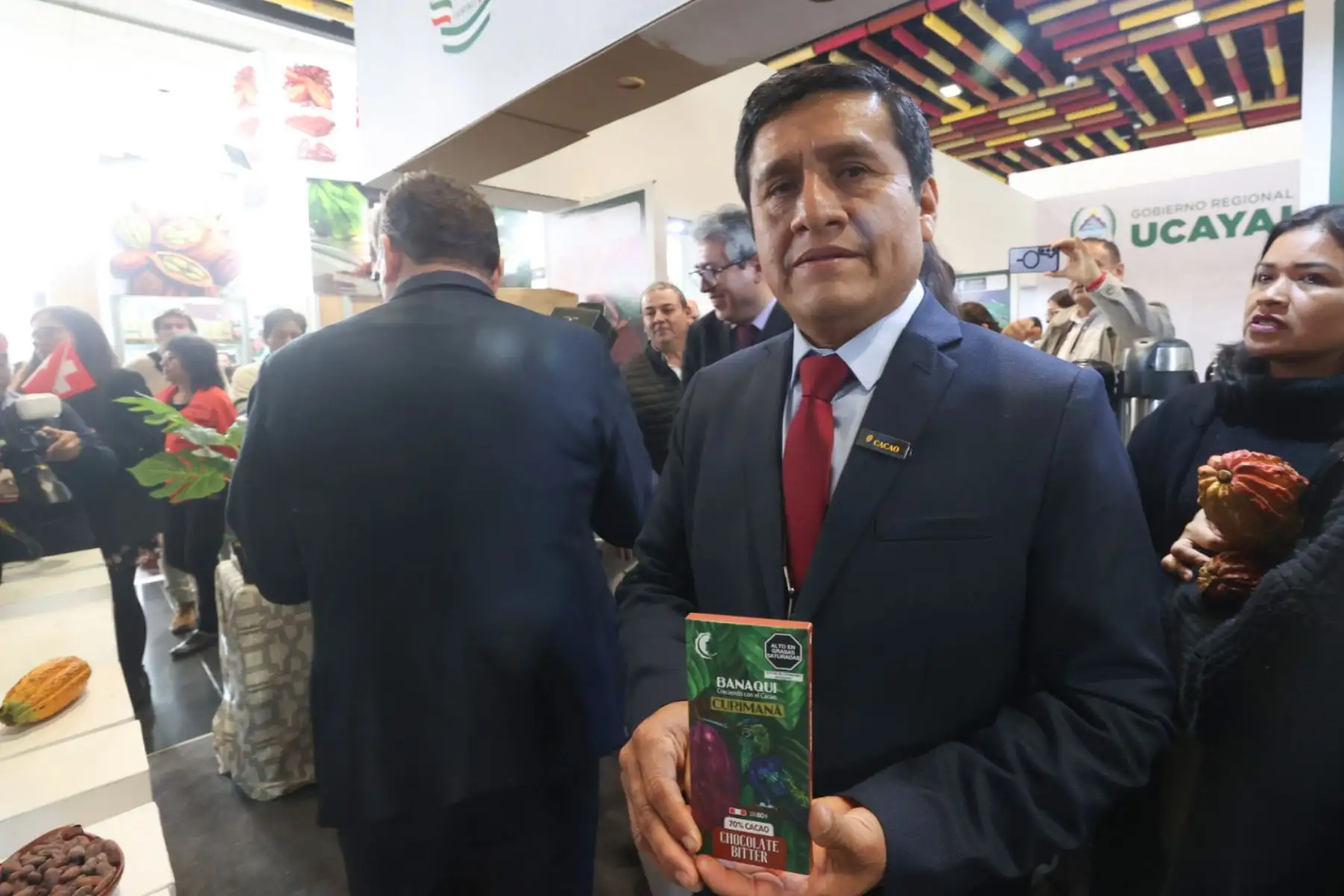 Con la presencia de los ministros de la Producción y Comercio Exterior y Turismo se inaugura el XV Salón del Cacao y Chocolate Internacional 2024. Foto: ANDINA/Juan Carlos Guzmán