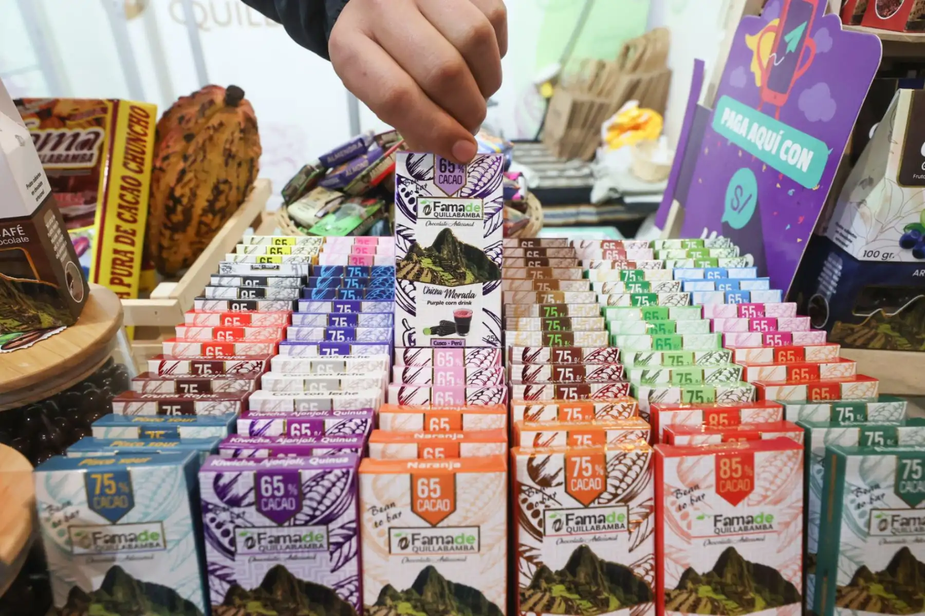 Con la presencia de los ministros de la Producción y Comercio Exterior y Turismo se inaugura el XV Salón del Cacao y Chocolate Internacional 2024. Foto: ANDINA/Juan Carlos Guzmán