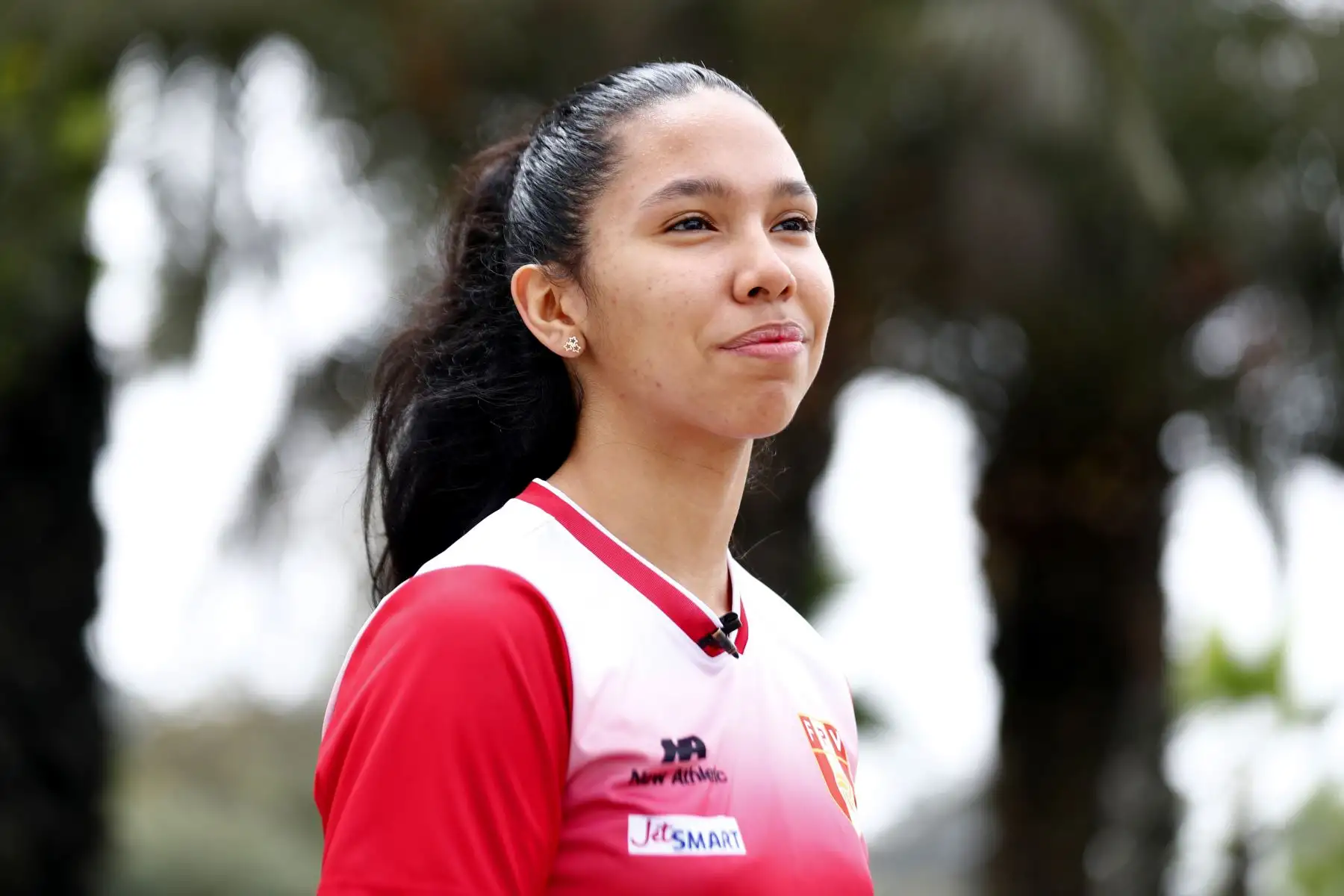 Ariana Vásquez es la capitana de la Selección Peruana de Vóley Sub 17. Foto: ANDINA/Daniel Bracamonte