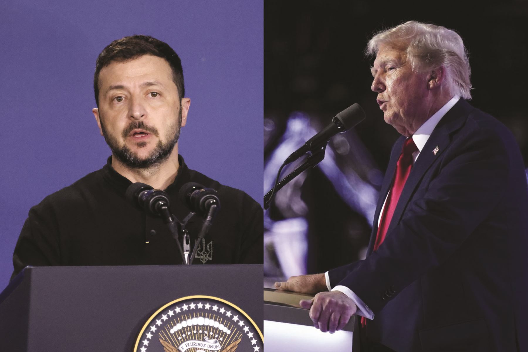 Presidente Volodímir Zelenski y exmandatario Donald Trump sostuvieron una conversación telefónica.