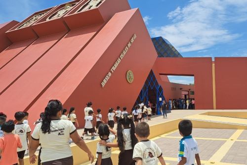 El Museo Tumbas Reales de Sipán, es uno de los recintos culturales más visitados de Lambayeque y de todo el Perú. Y este domingo 3 de noviembre atenderá de forma gratuita. ANDINA/Difusión