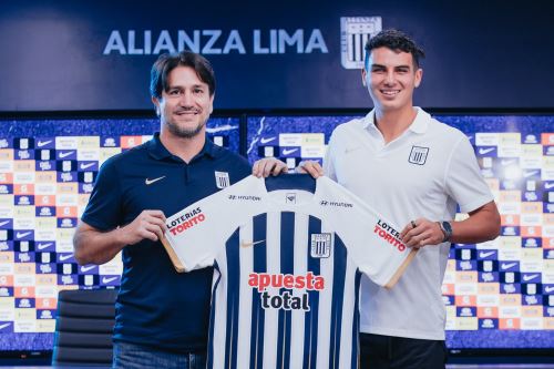 Matías Succar es presentado como nuevo jugador de Club Alianza Lima.