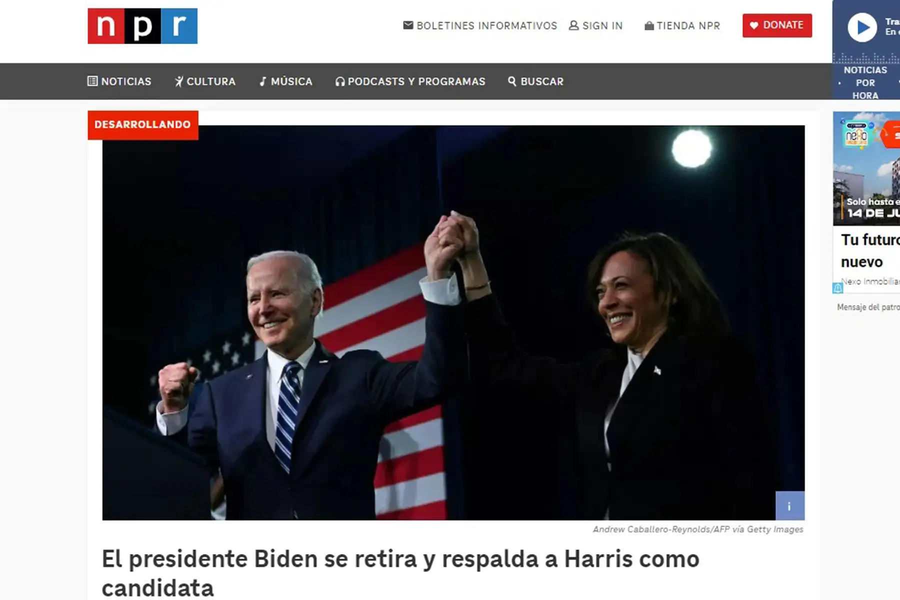 Así informan los medios de comunicación en el mundo sobre la renuncia de Joe Biden a la reelección de EE.UU.
Foto: ANDINA/Difusión