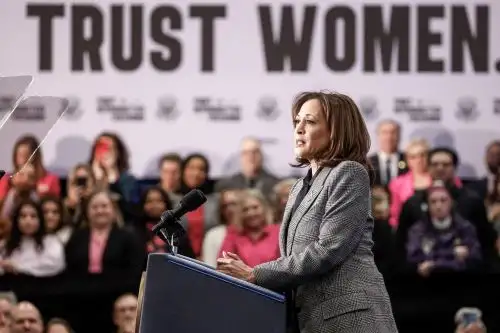 Vicepresidenta de Estados Unidos, Kamala Harris. Foto: AFP