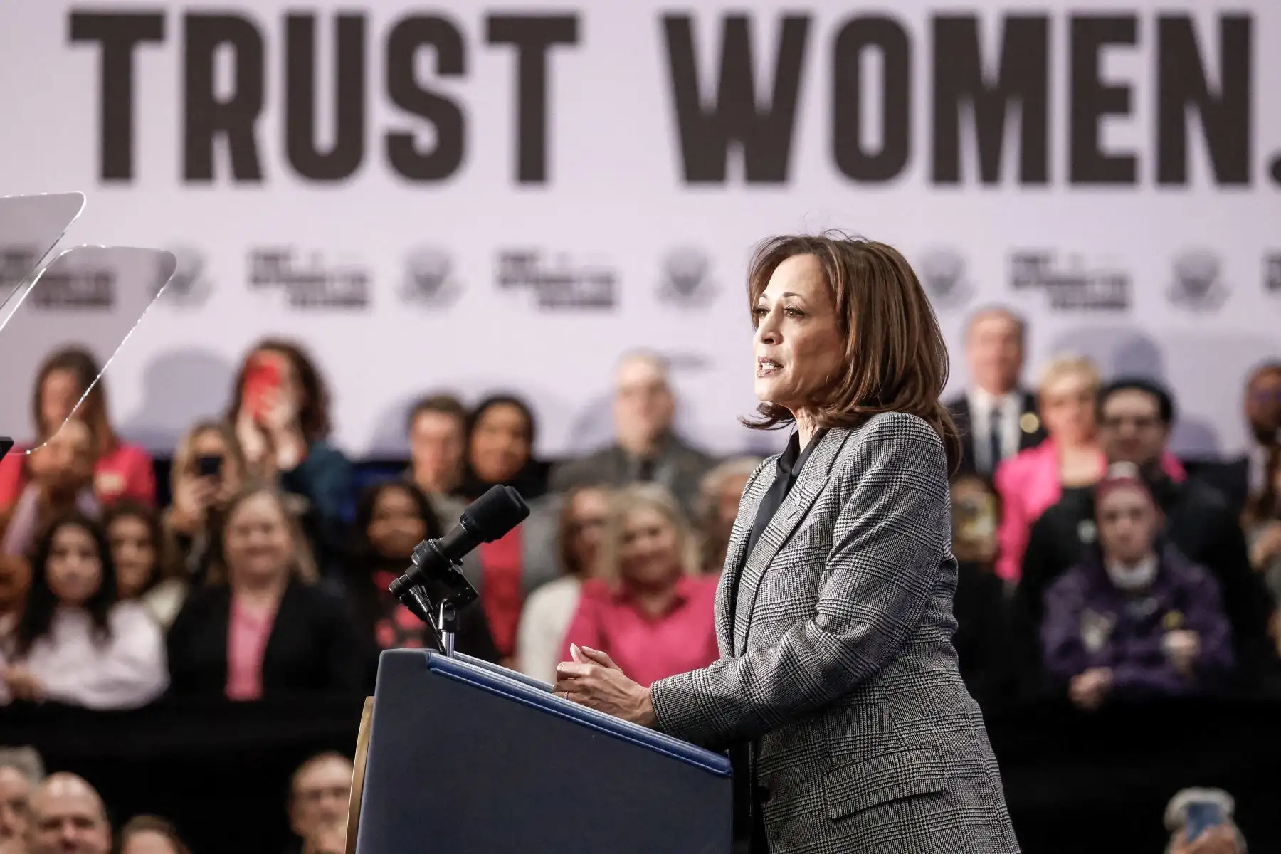 Vicepresidenta de Estados Unidos, Kamala Harris. Foto: AFP