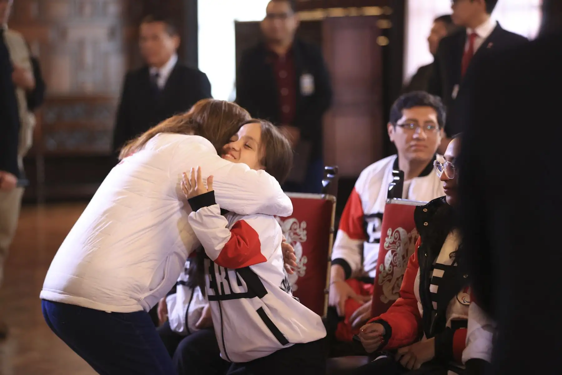 La presidenta de la república, Dina Boluarte, lidera la ceremonia de despedida de los deportistas clasificados a los Juegos Paralímpicos París 2024.
Foto: ANDINA/Prensa Presidencia