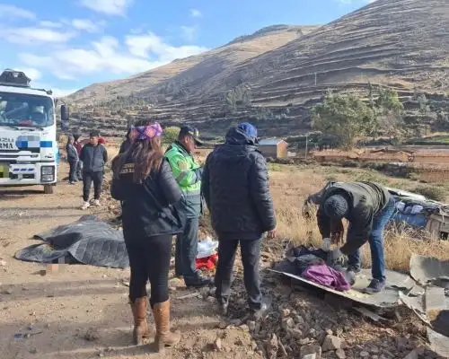 Dan a conocer la lista de muertos y heridos del bus de la orquesta Antología del Folclor que sufrió un despiste y cayó a un abismo de más de 80 metros en la carretera Tarma - La Oroya. ANDINA/Difusión