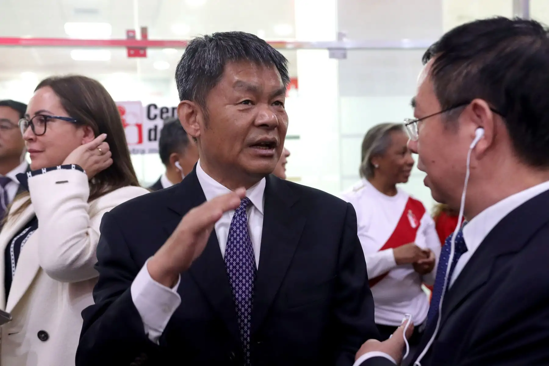 Viceministro de Recursos Humanos y Seguridad Social de China Wu Xiuzhang se reúne con Ministro de Trabajo, Daniel Maurate Romero.
Visitan el Centro de Empleo de Lima Metropolitana y al Centro Integrado Formaliza Perú.
Ministerio de Trabajo.
Foto: ANDINA / Lino Chipana