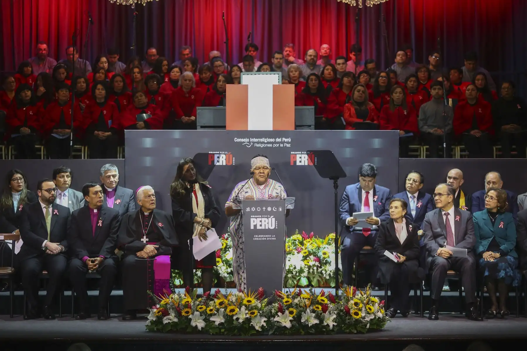 Presidenta de la república participó en la Ceremonia “Oramos por el Perú 2024: Celebrando la Creación Divina” con ocasión de la conmemoración del 203 aniversario de la Independencia Nacional. Foto: ANDINA/Prensa Presidencia