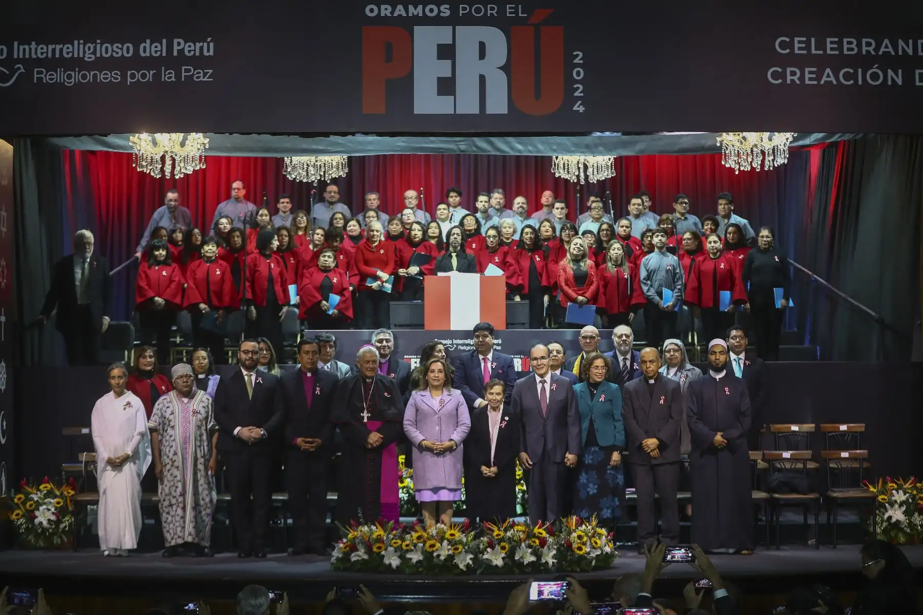 Presidenta de la república participó en la Ceremonia “Oramos por el Perú 2024: Celebrando la Creación Divina” con ocasión de la conmemoración del 203 aniversario de la Independencia Nacional. Foto: ANDINA/Prensa Presidencia