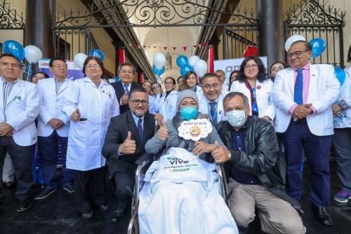 Hospital Dos de Mayo realiza con éxito su primer trasplante de médula ósea. Foto: ANDINA/Difusión.
